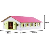 Roze Houten Paardenstal 9 Boxen 1:32 - 58% Korting