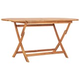 Opvouwbare teakhouten tuintafel 160x80 cm - 35% korting