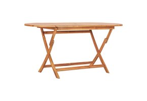 Opvouwbare teakhouten tuintafel 160x80 cm - 35% korting