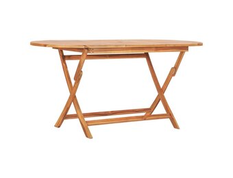 Opvouwbare teakhouten tuintafel 160x80 cm - 35% korting