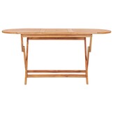 Opvouwbare teakhouten tuintafel 160x80 cm - 35% korting