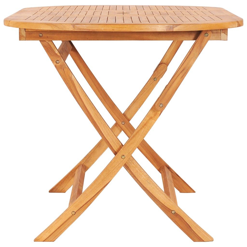 Opvouwbare teakhouten tuintafel 160x80 cm - 35% korting