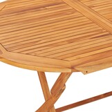 Opvouwbare teakhouten tuintafel 160x80 cm - 35% korting