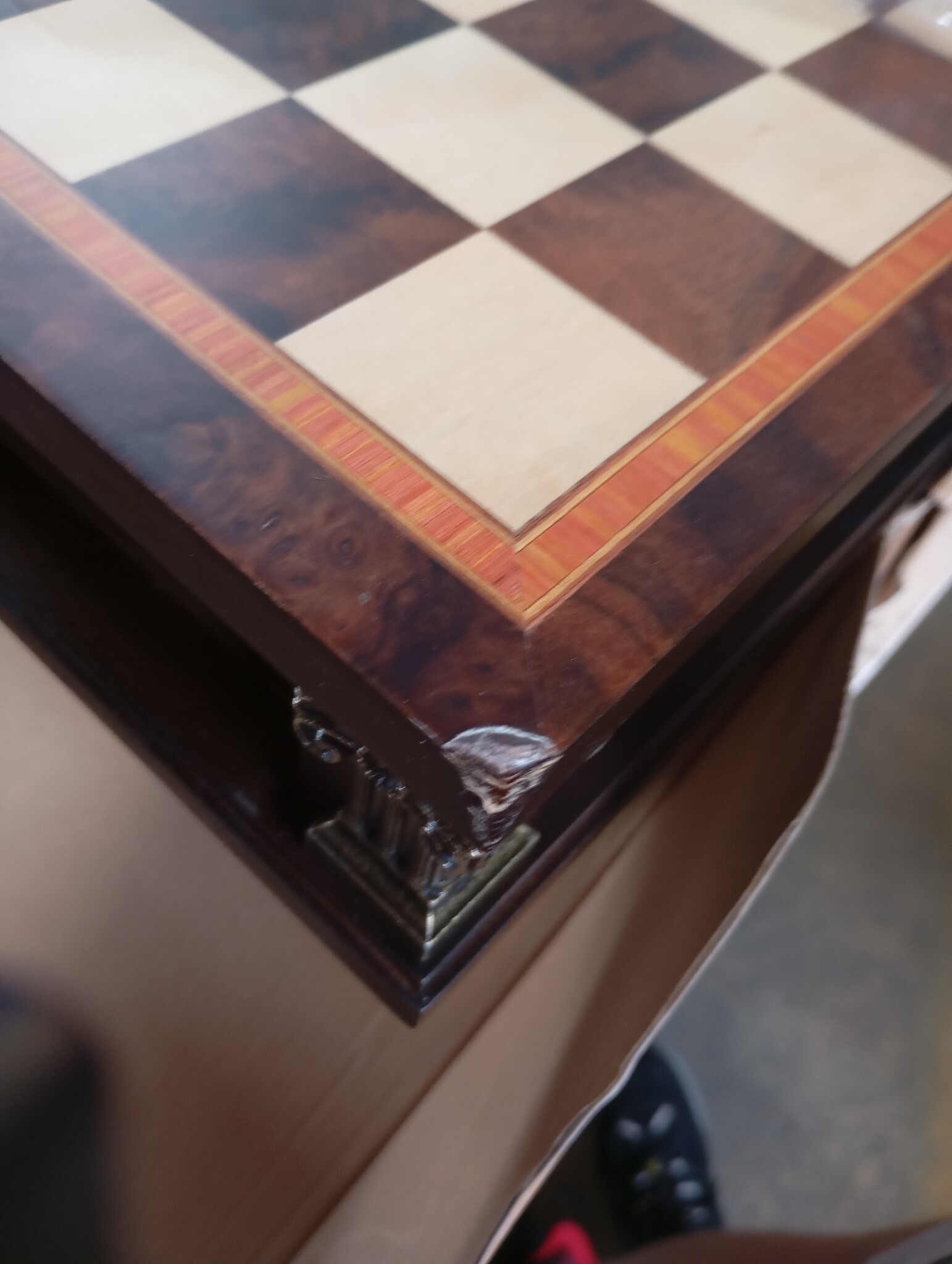 Houten Schaak- en Dambord 15" - Strategisch Spel met Korting