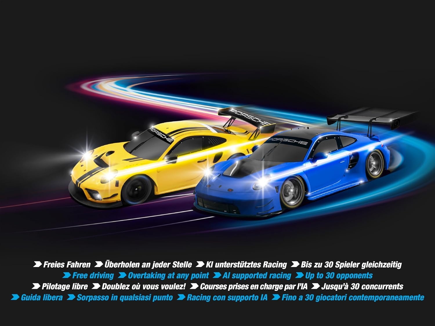 Racebaan Set Hybrid Runway Chase 1:50 | AI-ondersteuning | 30% Korting