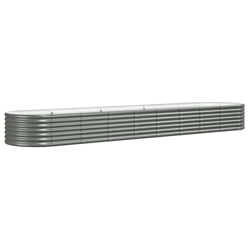 Grijze Stalen Plantenbak 368x80x36cm - 34% Korting