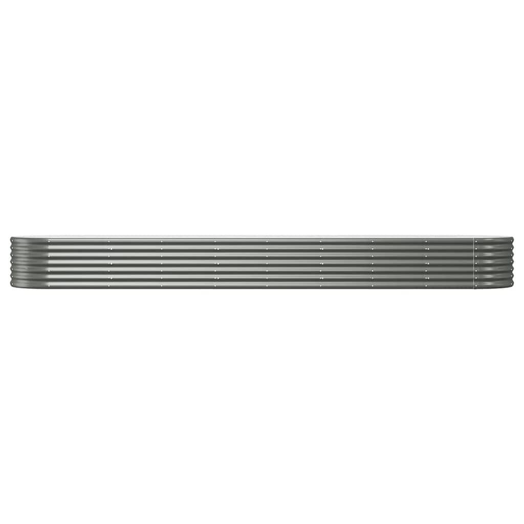 Grijze Stalen Plantenbak 368x80x36cm - 34% Korting