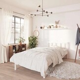 Wit Grenenhouten Bedframe (90x200cm) - 34% Korting