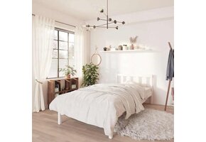 Wit Grenenhouten Bedframe (90x200cm) - 34% Korting