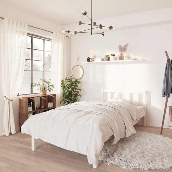 Wit Grenenhouten Bedframe (90x200cm) - 34% Korting