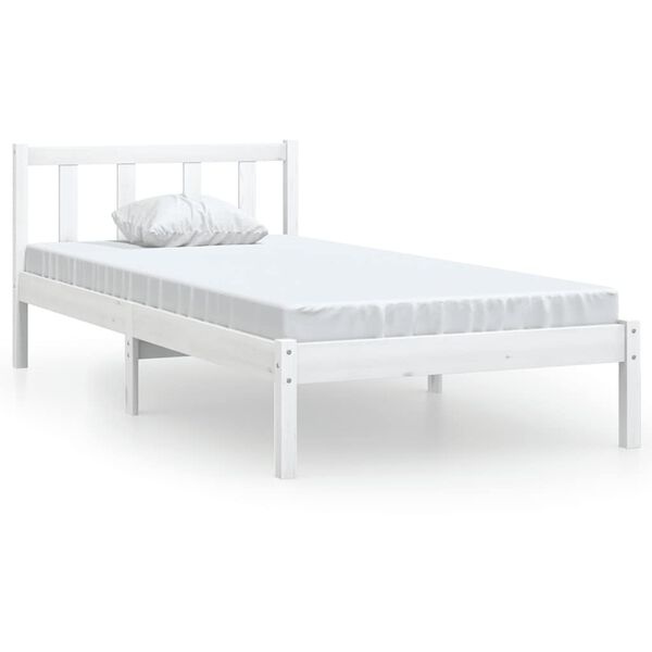 Wit Grenenhouten Bedframe (90x200cm) - 34% Korting