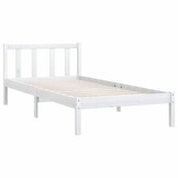 Wit Grenenhouten Bedframe (90x200cm) - 34% Korting