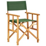 2x Houten Regisseursstoelen, Massief Acaciahout, Groen - 59% Korting