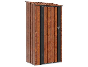 vidaXL Tuinhuis Metaal Bruin 103x74x200 cm - 35% Korting