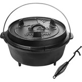 Gietijzeren Dutch Oven 8.8L - Ideaal voor Outdoor Koken | 54% Korting
