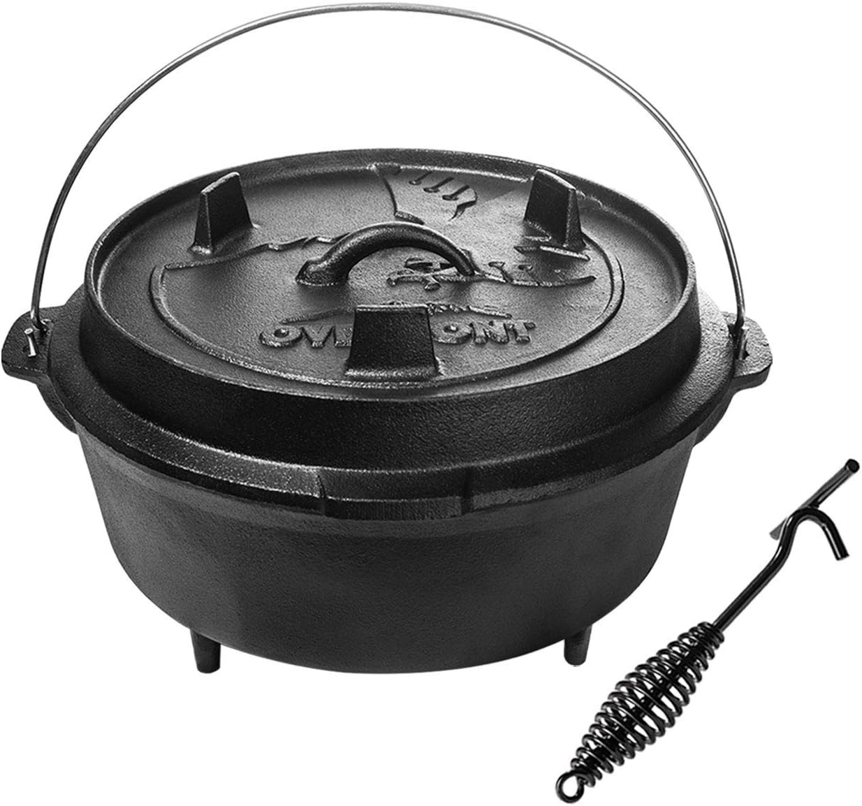 Gietijzeren Dutch Oven 8.8L - Ideaal voor Outdoor Koken | 54% Korting