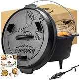 Gietijzeren Dutch Oven 8.8L - Ideaal voor Outdoor Koken | 54% Korting