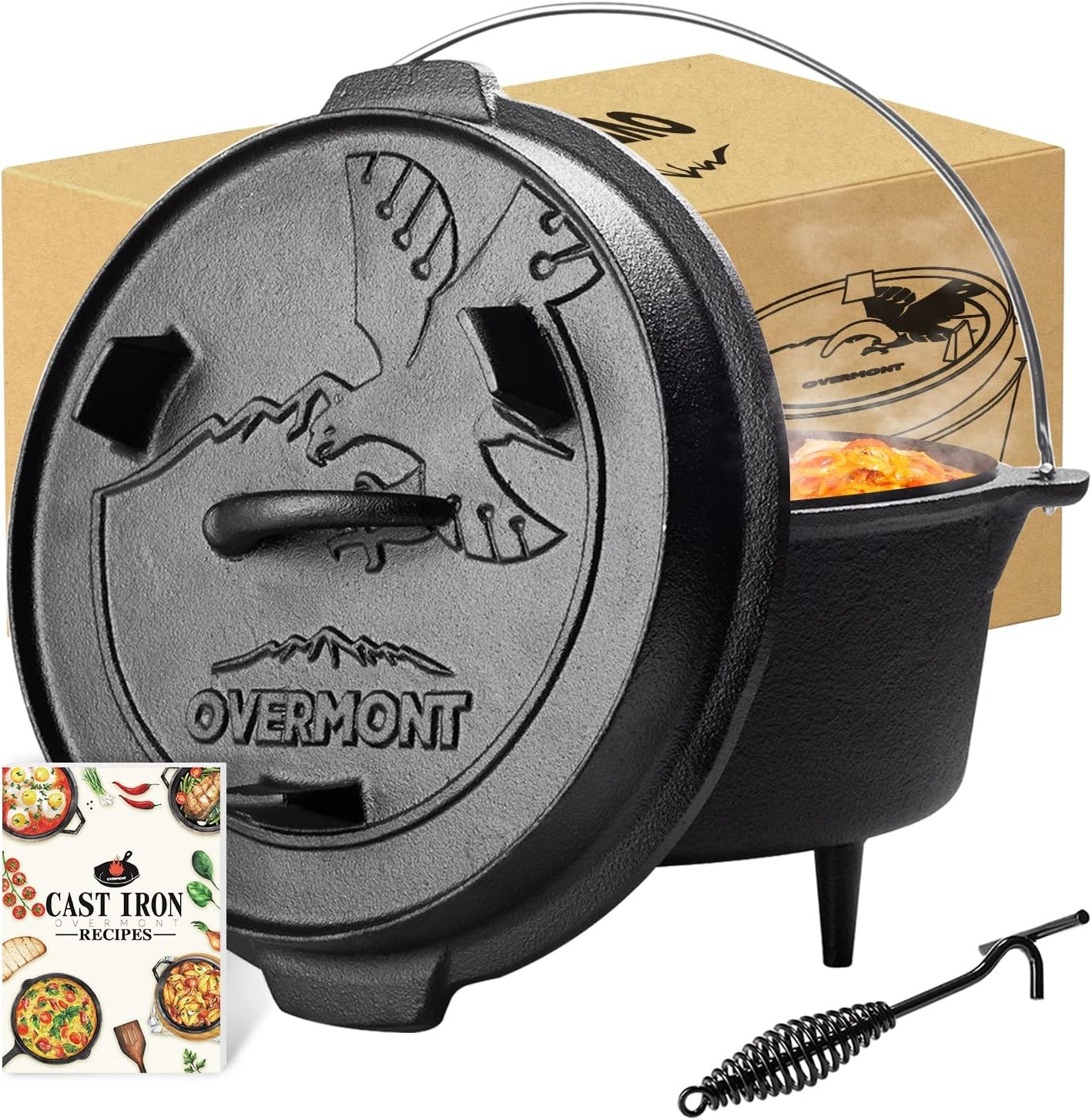 Gietijzeren Dutch Oven 8.8L - Ideaal voor Outdoor Koken | 54% Korting