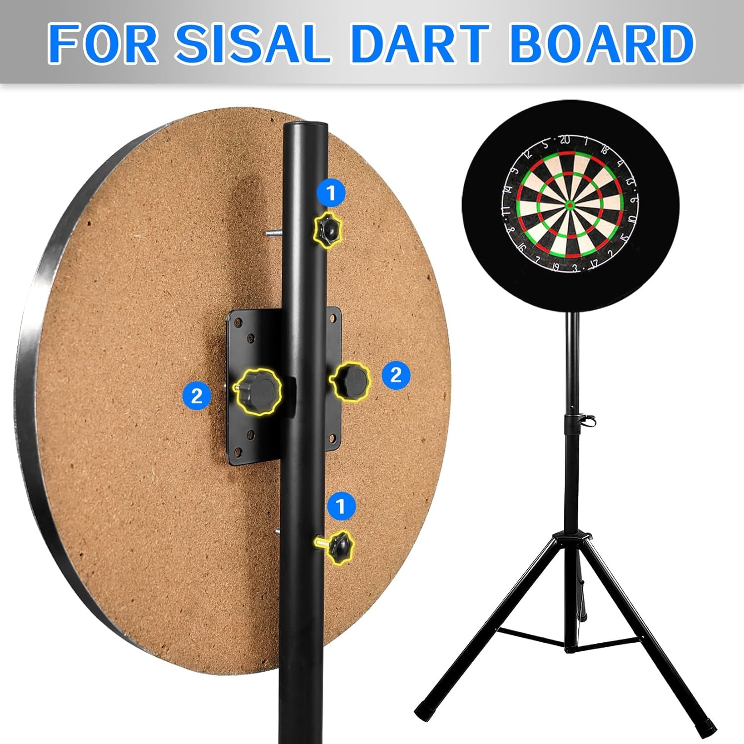 Verstelbare Dartbord Standaard 106-200cm - 34% Korting!