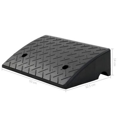 2x Rubberen Opstaphelling 50x32,5x14 cm - 25 Ton Laadvermogen