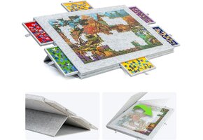 Puzzelbord 1500 stukjes | Kantelbaar met Standaard & Beschermhoes | 34% Korting