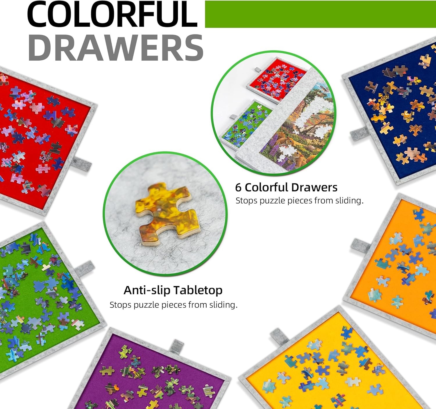 Puzzelbord 1500 stukjes | Kantelbaar met Standaard & Beschermhoes | 34% Korting