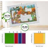Puzzelbord 1500 stukjes | Kantelbaar met Standaard & Beschermhoes | 34% Korting