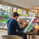 Puzzelbord 1500 stukjes | Kantelbaar met Standaard & Beschermhoes | 34% Korting