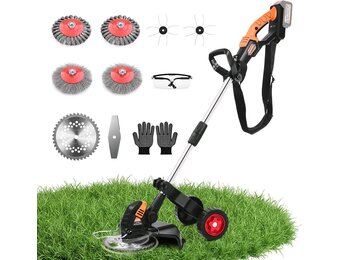 Accu Grastrimmer 1200W Borstelloos - 5-in-1, Verstelbaar - 34% Korting