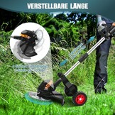 Accu Grastrimmer 1200W Borstelloos - 5-in-1, Verstelbaar - 34% Korting
