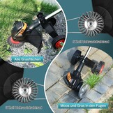 Accu Grastrimmer 1200W Borstelloos - 5-in-1, Verstelbaar - 34% Korting