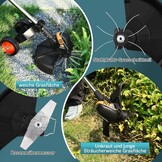 Accu Grastrimmer 1200W Borstelloos - 5-in-1, Verstelbaar - 34% Korting