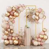 Gouden Metalen Huwelijksboog Set: Stalen Achtergrondframes 2.2m, 2m, 1.8m | 34% Korting