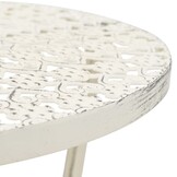 Vintage Bistrotafel Rond Metaal Wit - 53% Korting