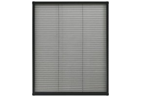 Plissé Raamhor 80x100cm Antraciet/Zwart - 33% Korting