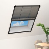 Plissé Raamhor 80x100cm Antraciet/Zwart - 33% Korting