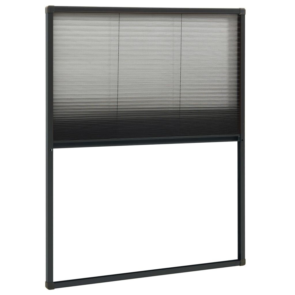 Plissé Raamhor 80x100cm Antraciet/Zwart - 33% Korting