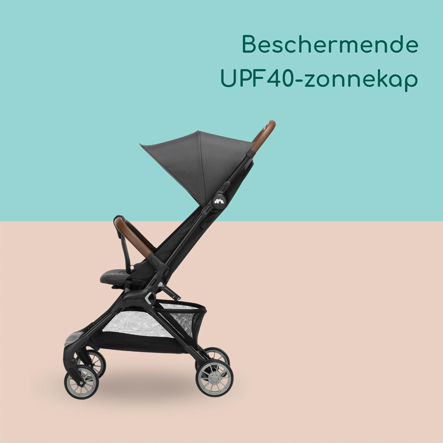 Compacte Reisbuggy Zephir 0-4 jaar | Handbagage formaat | 5.6 kg | Mineraal Grafiet | 35% Korting