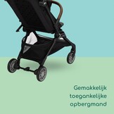 Compacte Reisbuggy Zephir 0-4 jaar | Handbagage formaat | 5.6 kg | Mineraal Grafiet | 35% Korting