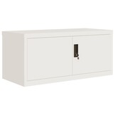 VidaXL Archiefkast Staal Wit 90x40x40 cm - 35% Korting