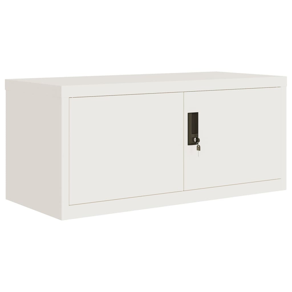 VidaXL Archiefkast Staal Wit 90x40x40 cm - 35% Korting