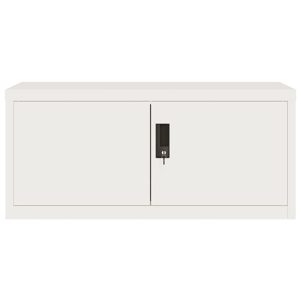 VidaXL Archiefkast Staal Wit 90x40x40 cm - 35% Korting