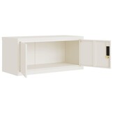 VidaXL Archiefkast Staal Wit 90x40x40 cm - 35% Korting