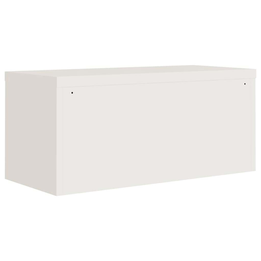 VidaXL Archiefkast Staal Wit 90x40x40 cm - 35% Korting