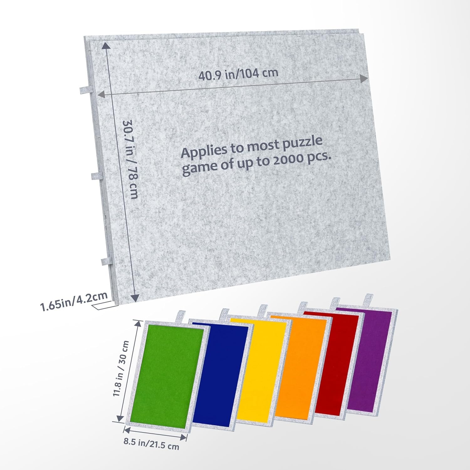 Opvouwbaar Puzzelbord voor 2000 Stukjes met 6 Lades & Standaard (54% Korting)