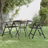 vidaXL Tuinstoelen Metaalgaas Antraciet (4 Stuks) - 53% Korting!