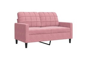 Roze Fluwelen Tweezitsbank 120 cm - 35% Korting
