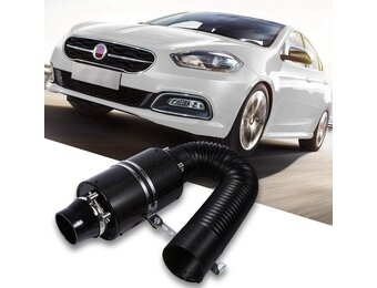 DEWIN Luchtfilterinductie Set,Universele Auto 3 "Koolstofvezelfilter Auto Koude Luchtfilter Pijp Slang Kit Set voor de Meeste Auto's