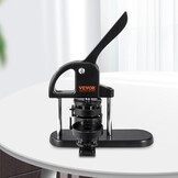 VEVOR Badge Machine 3-in-1 voor 25/32/58 mm Badges Zwart/Oranje inclusief 300 onderdelen