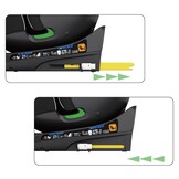 Xomax C013 Meegroei-Autostoel 360° Draaibaar met Isofix - Zwart (0-36 kg)